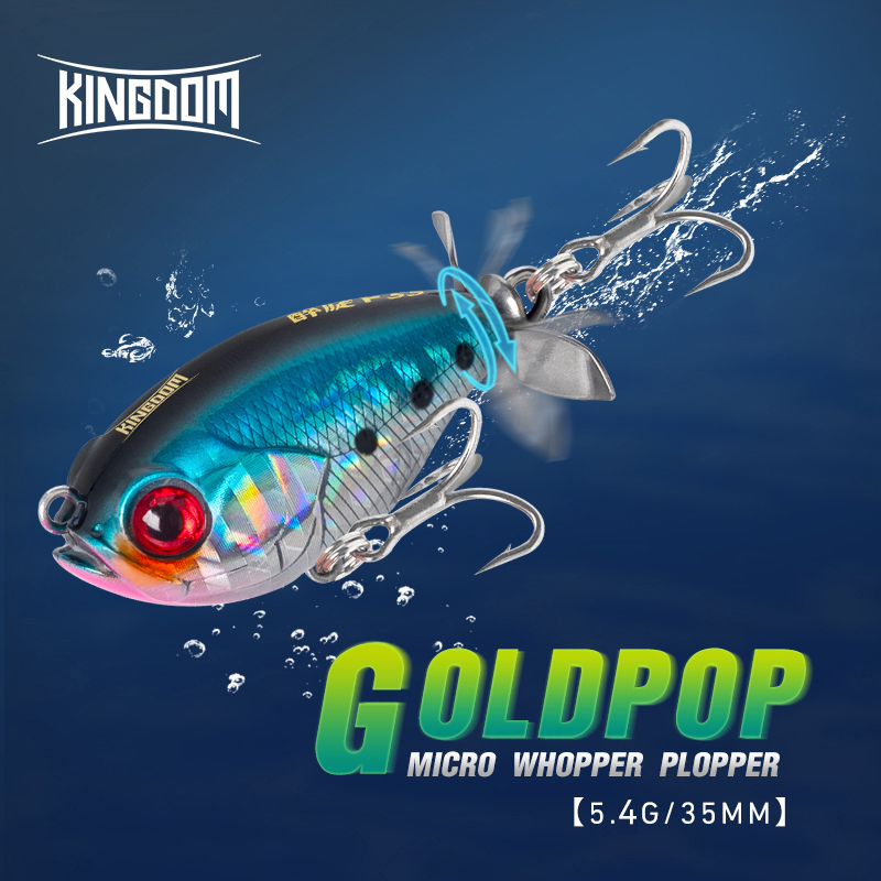 Fishing Lure Popper - Kingdom Propeller Topwater Popper Angelköder 35