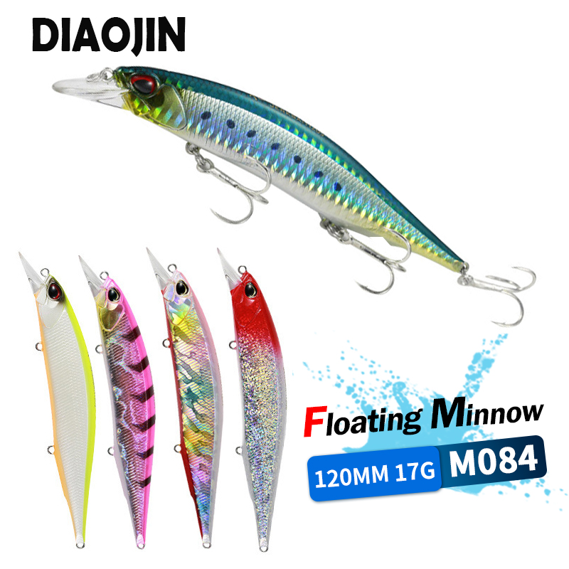 Fishing Lure Jerkbait - Realis Jerkbait 120F schwimmende Minnow-Köder, 17