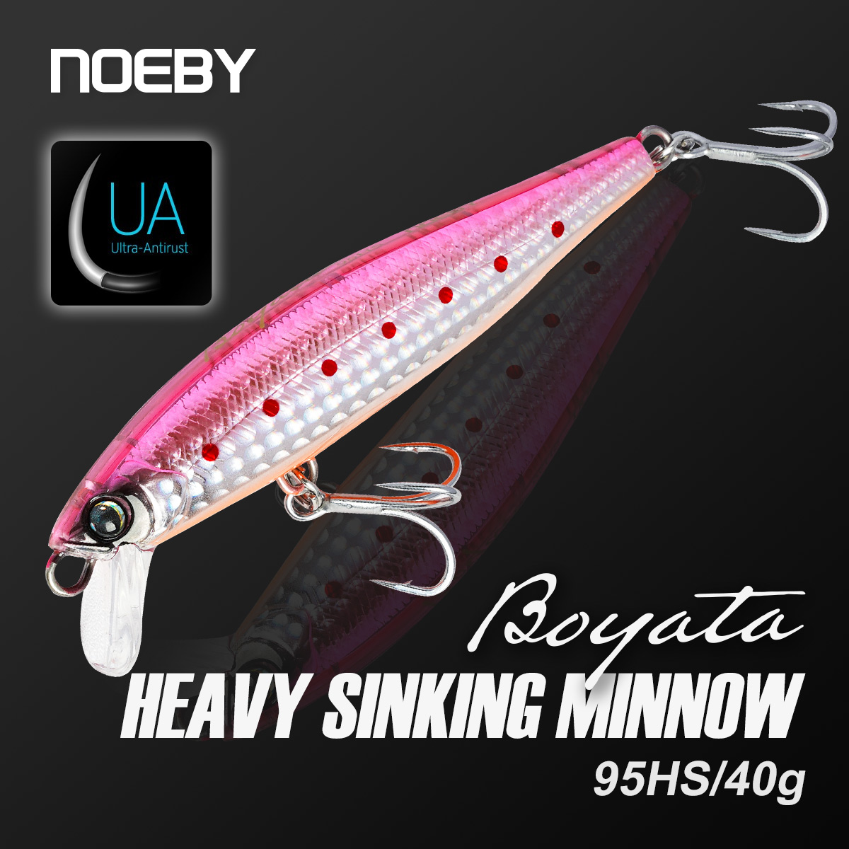 Fishing Lure Buzzbait - NOEBY 95mm 40g Schwer Sinkender Minnow-Angelköder,