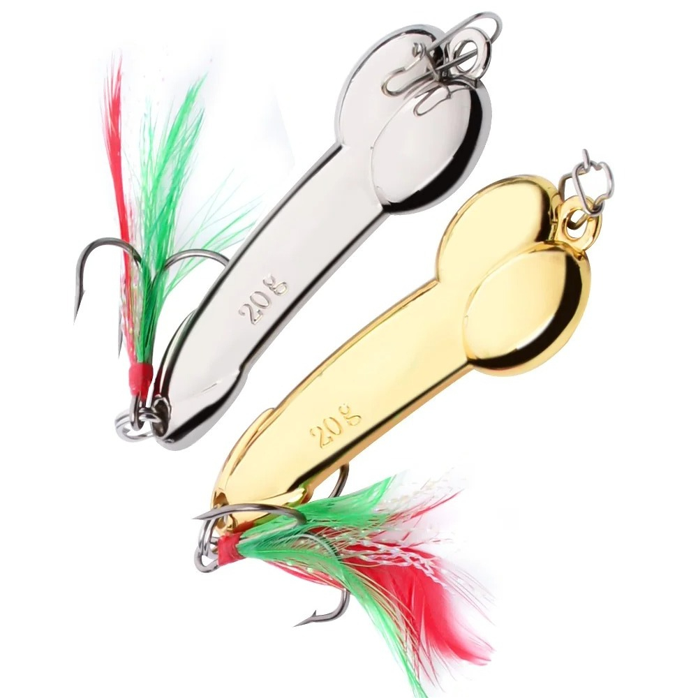 Fishing Lure Spoon - Metall Löffel Penis Form Angeln Lockt