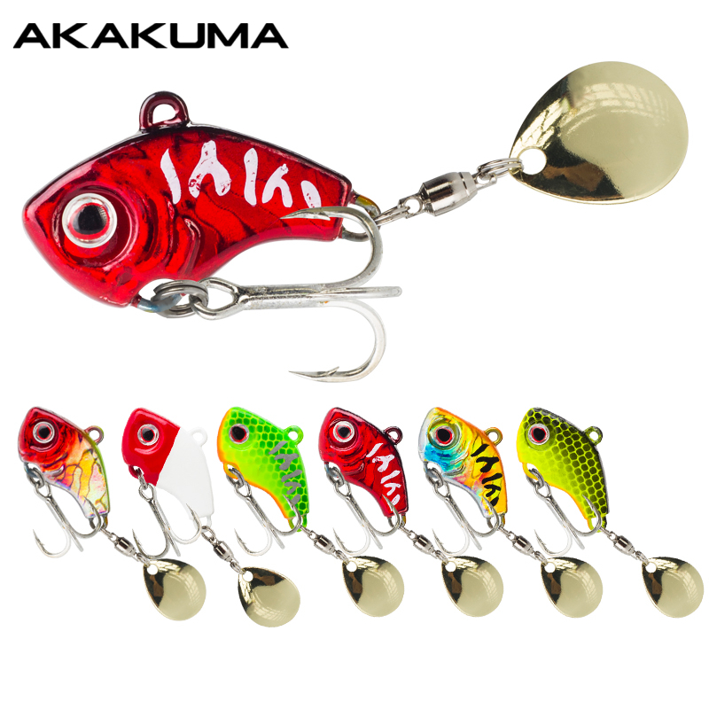 Fishing Lure Spinnerbait - 6-teiliges Set 5g/7g/10g/14g/20g Rotierende Metall-Vib-Köder, Sinkende
