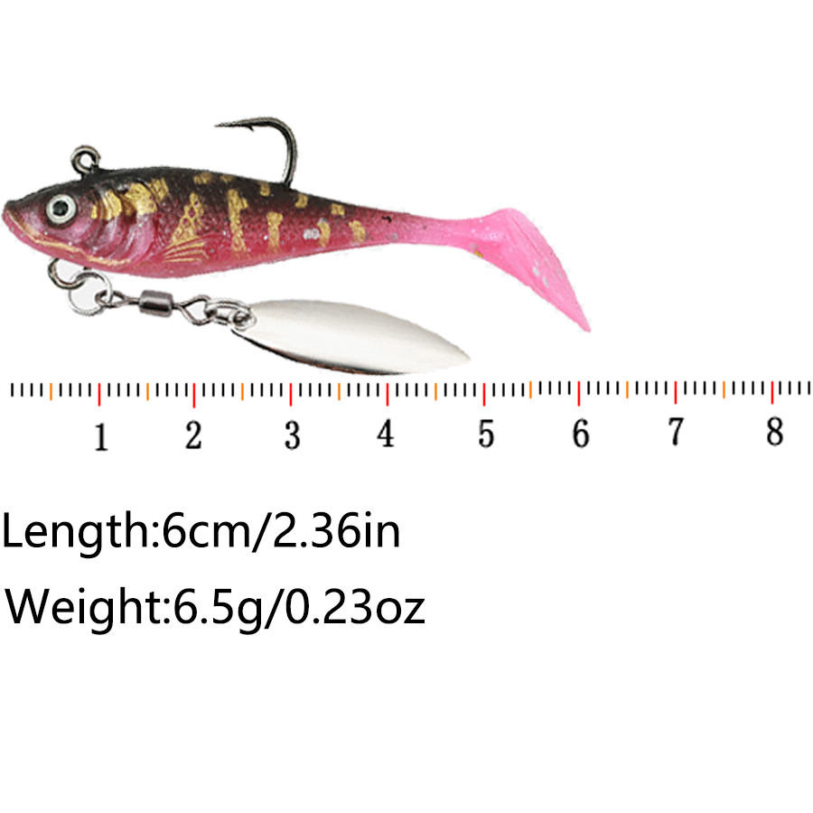 5 Stück T-Tail Softbait Kunstk – Fishing Lure Blade Bait Bewertung und Preis