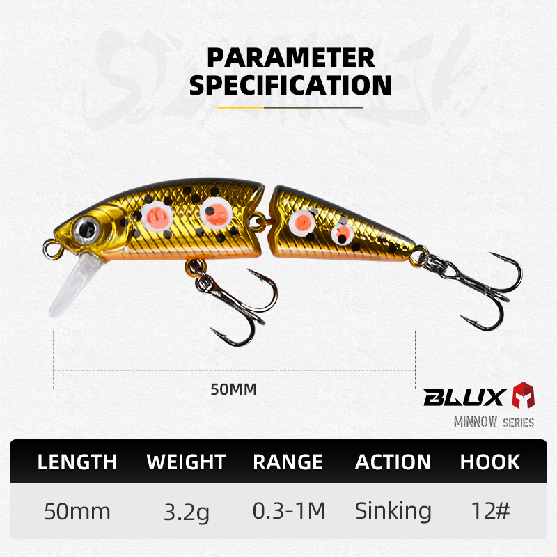 BLUX DR. Minnow Joint 50S Swim – Fishing Lure Popper Bewertung und Preis