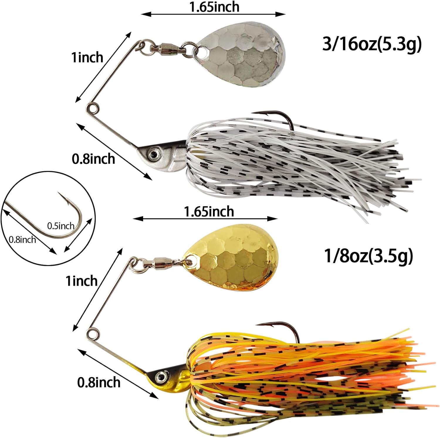 Eupheng Spinner Köder Löffel D – Fishing Lure Buzzbait Bewertung und Preis