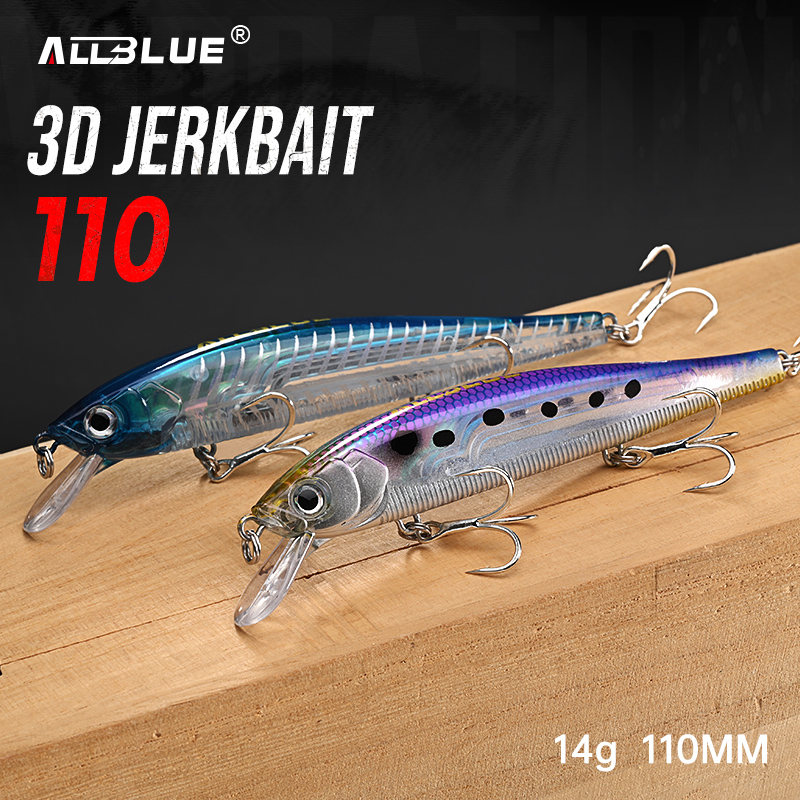 ALLBLUE 3D Jerkbait Wobbler An – Fishing Lure Jerkbait Bewertung und Preis