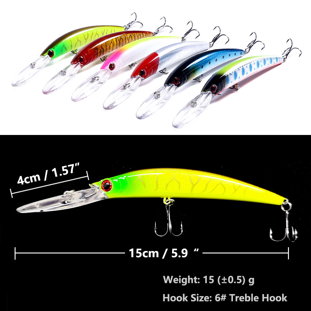 1PCS 15cm 15g Tiefe Tauchen Je – Fishing Lure Jerkbait Bewertung und Preis