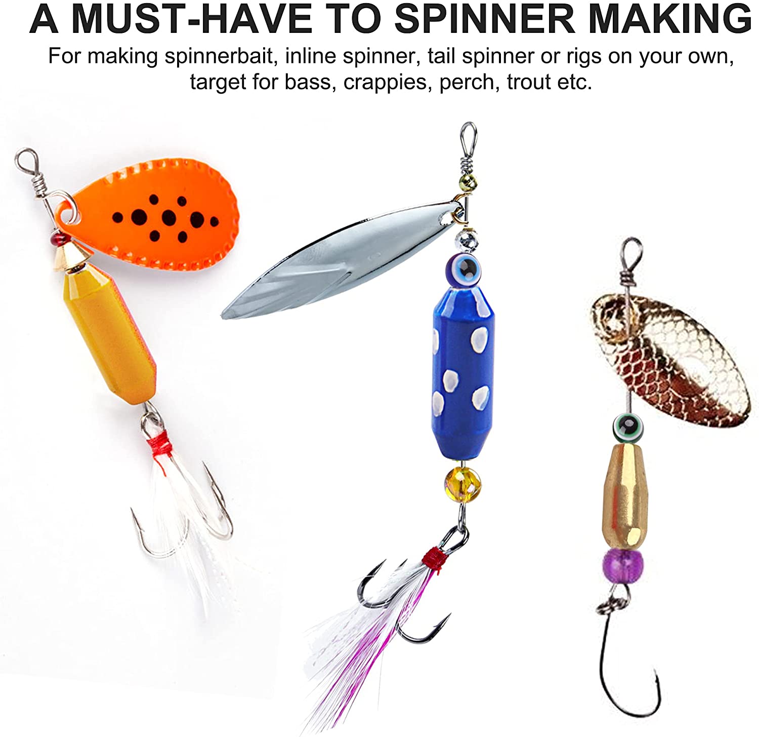 10 stücke Angeln Messing Spinn – Fishing Lure Spinnerbait Bewertung und Preis