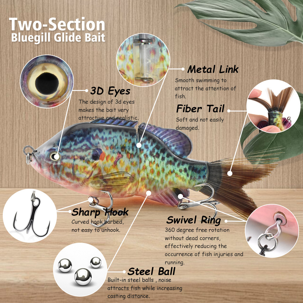13 cm/33 g Bionischer zweiteil – Fishing Lure Popper Bewertung und Preis