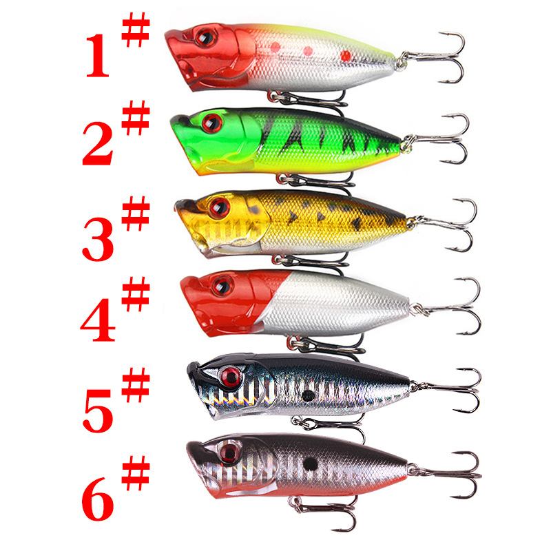 6 Stück 6 Farben (Opp-Beutel)/ – Fishing Lure Popper Bewertung und Preis